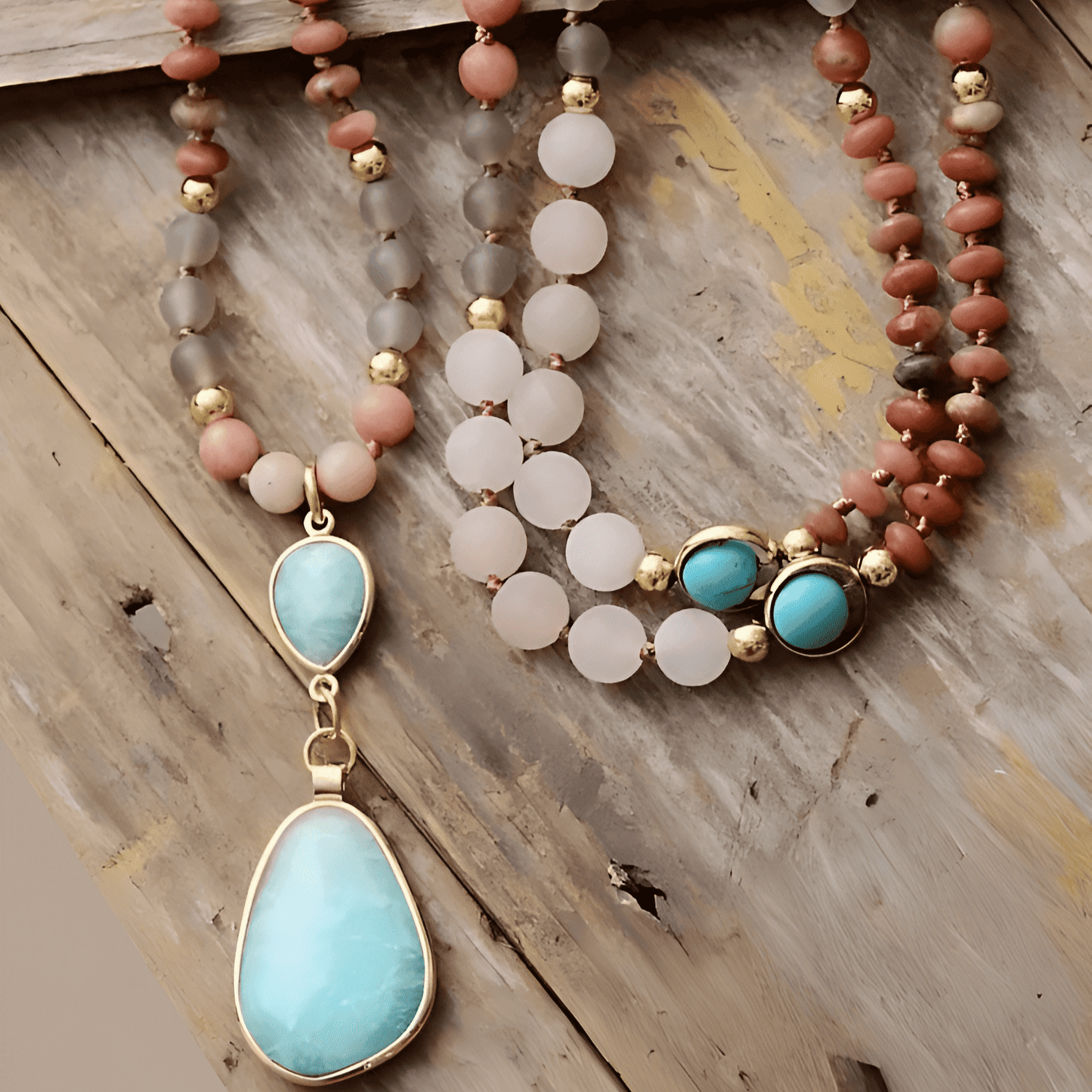 Mala-Halskette „Pastellheilung“ für tiefe Regeneration
