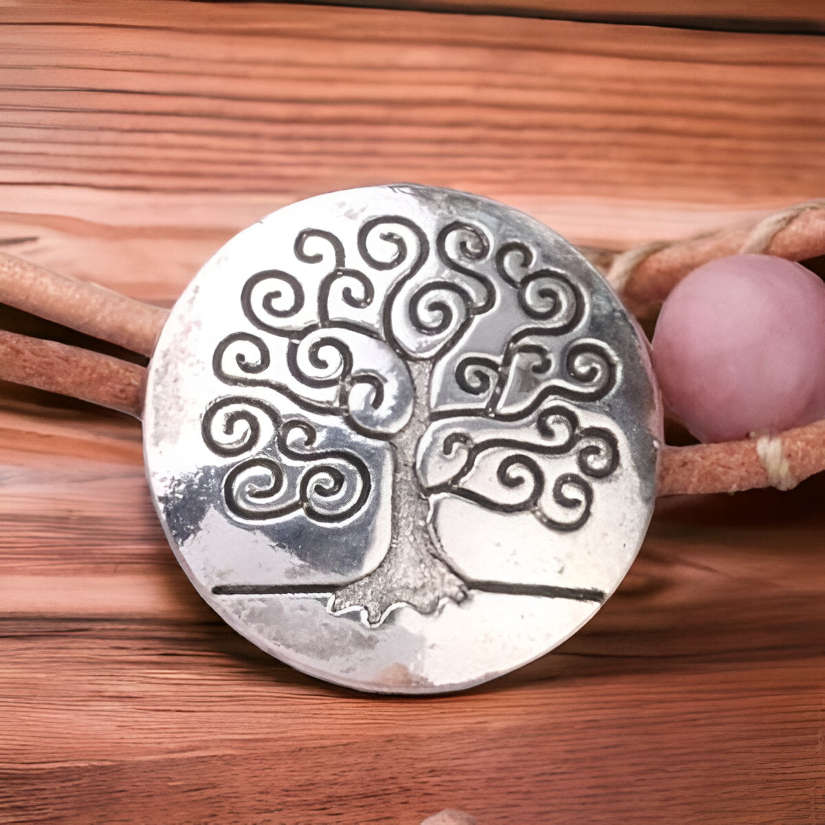 Wickelarmband “Herzheilung und Selbstliebe“ aus Rosenquarz