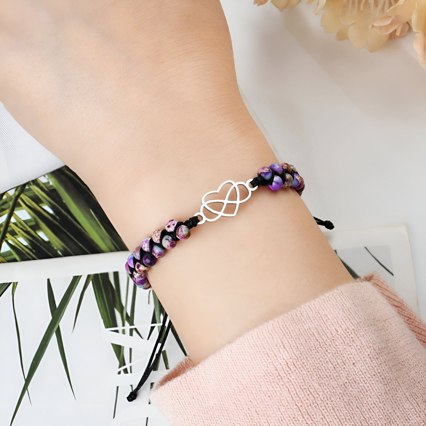 Ewige Liebe – Schutzarmband aus Kaiserjaspis