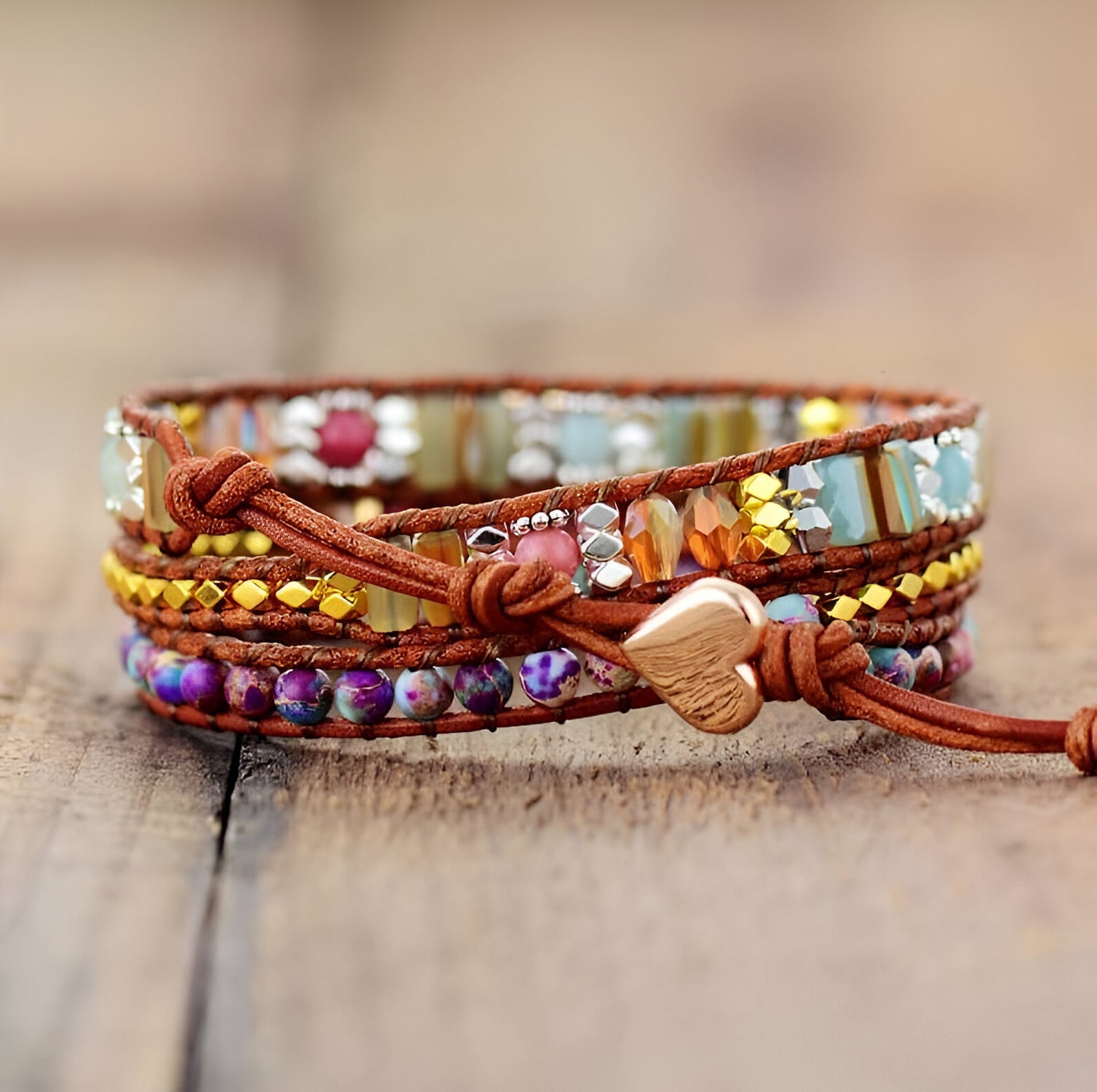 Wickelarmband “Rhodochrosit-Heilung“