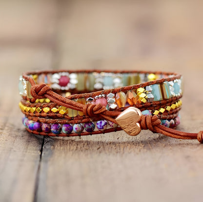 Wickelarmband “Rhodochrosit-Heilung“