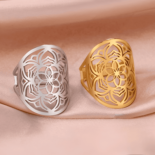 Verstellbarer Mandala-Ring