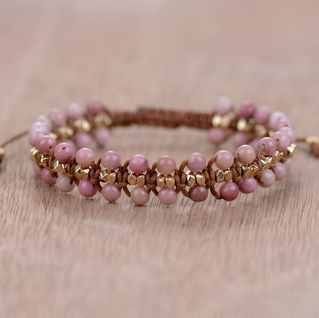 Armband “Herz-Energie“ aus Rhodonit