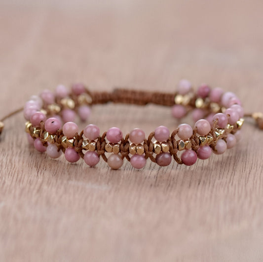 Armband “Herz-Energie“ aus Rhodonit