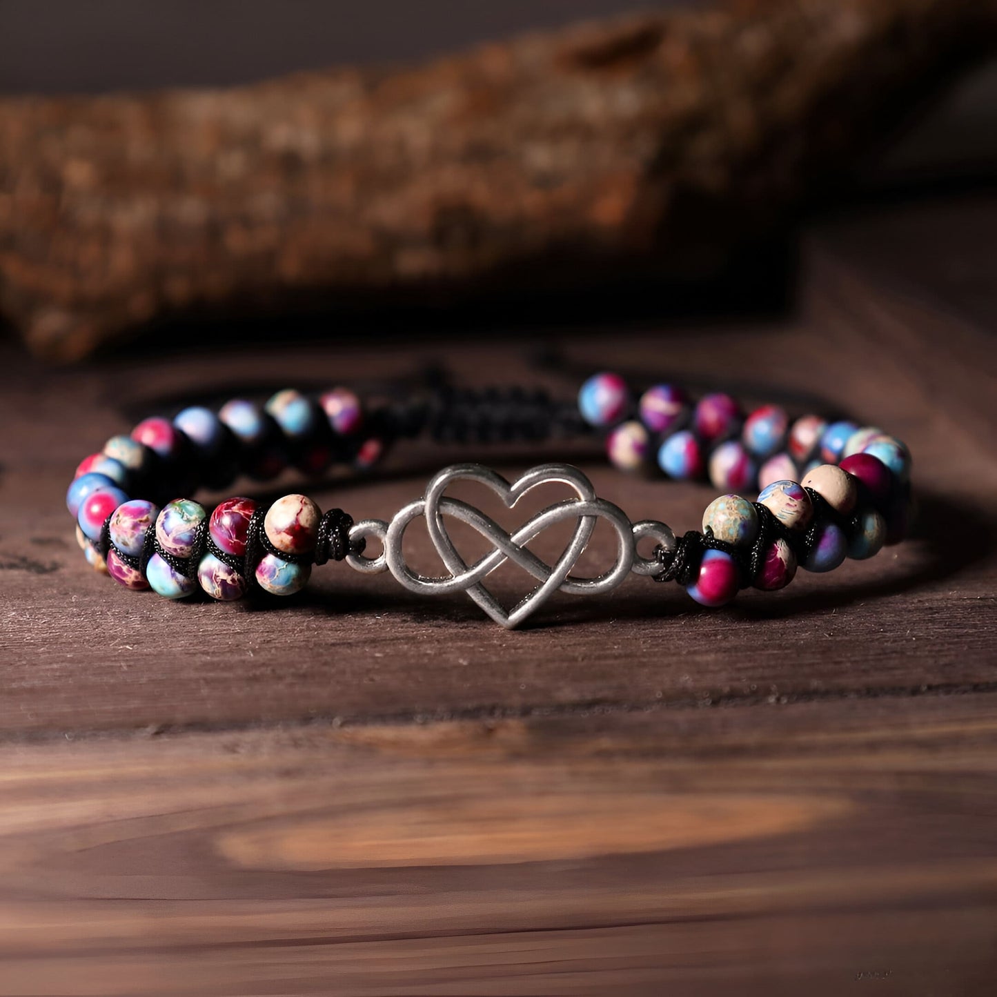 Ewige Liebe – Schutzarmband aus Kaiserjaspis