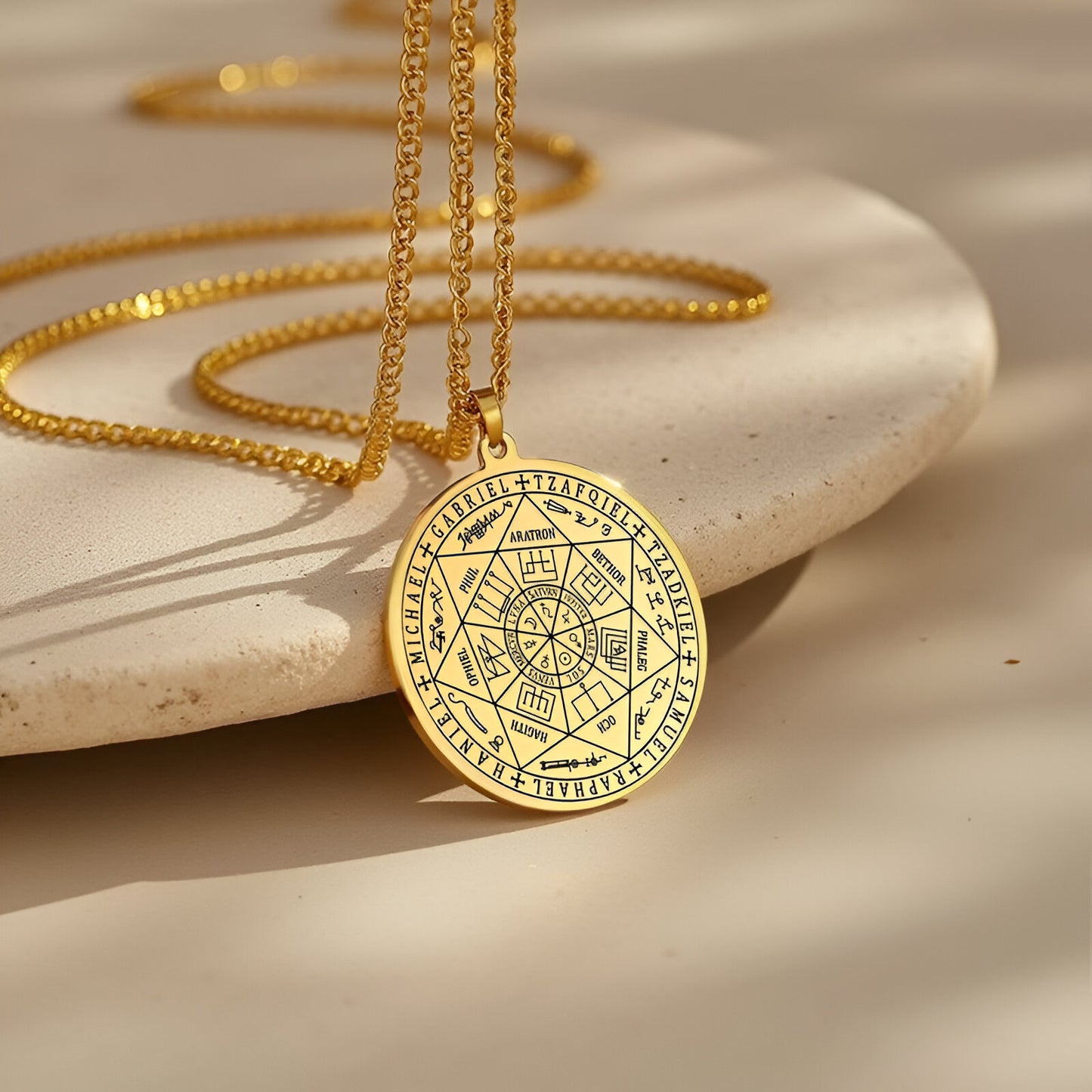 Energieanhänger mit Heptagramm