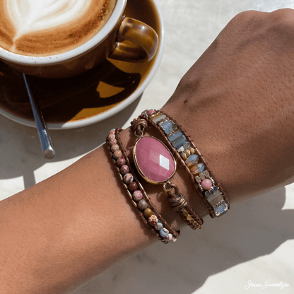 Wickelarmband “Rhodochrosit-Heilung“