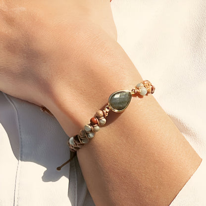 Geflochtenes Energiearmband “Mut und Klarheit“