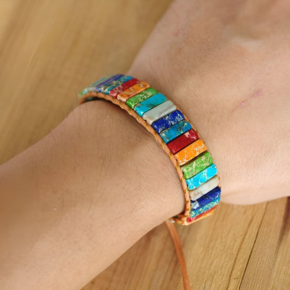 Manschettenarmband “Sieben Chakren“