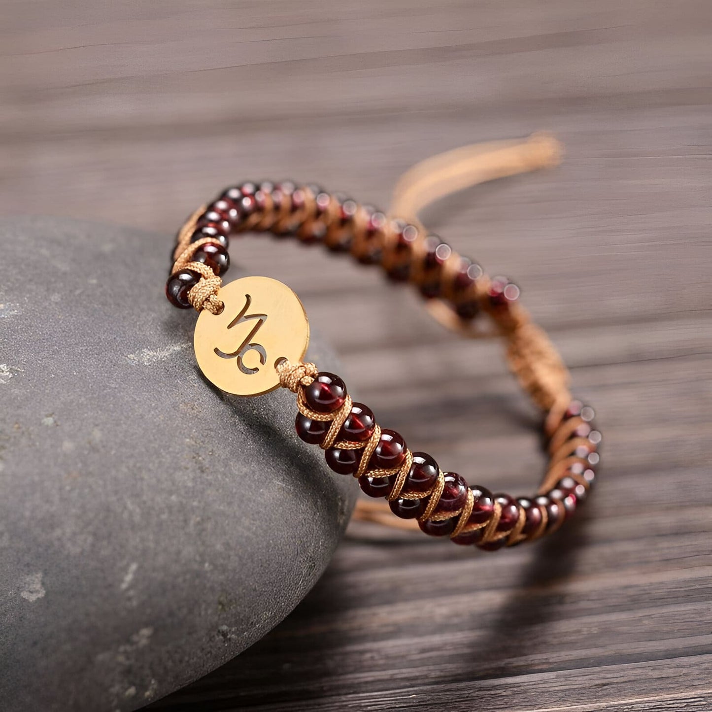 Astro-Armband “12 Sternzeichen“ aus Natursteinen