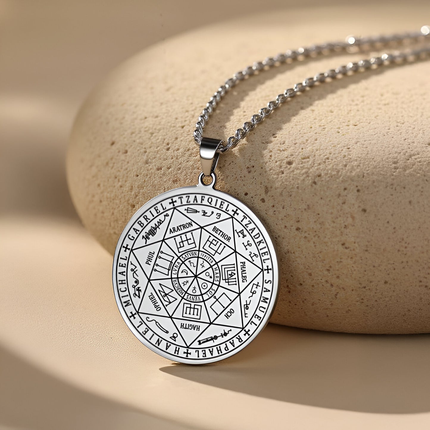 Energieanhänger mit Heptagramm