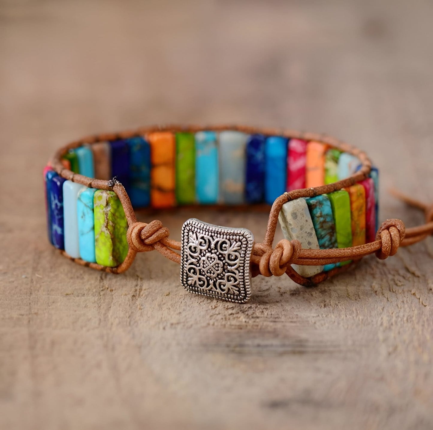 Manschettenarmband “Sieben Chakren“