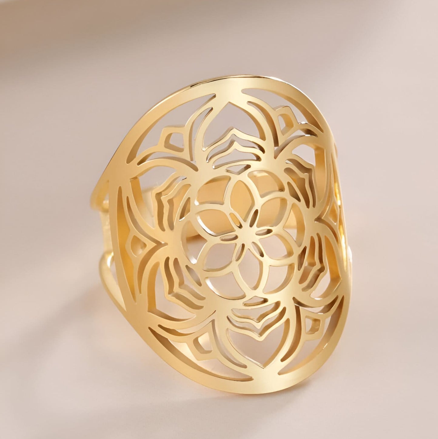 Verstellbarer Mandala-Ring