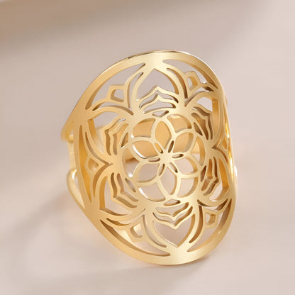 Verstellbarer Mandala-Ring