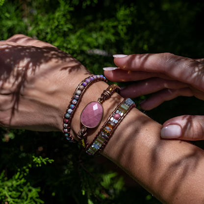 Wickelarmband “Rhodochrosit-Heilung“