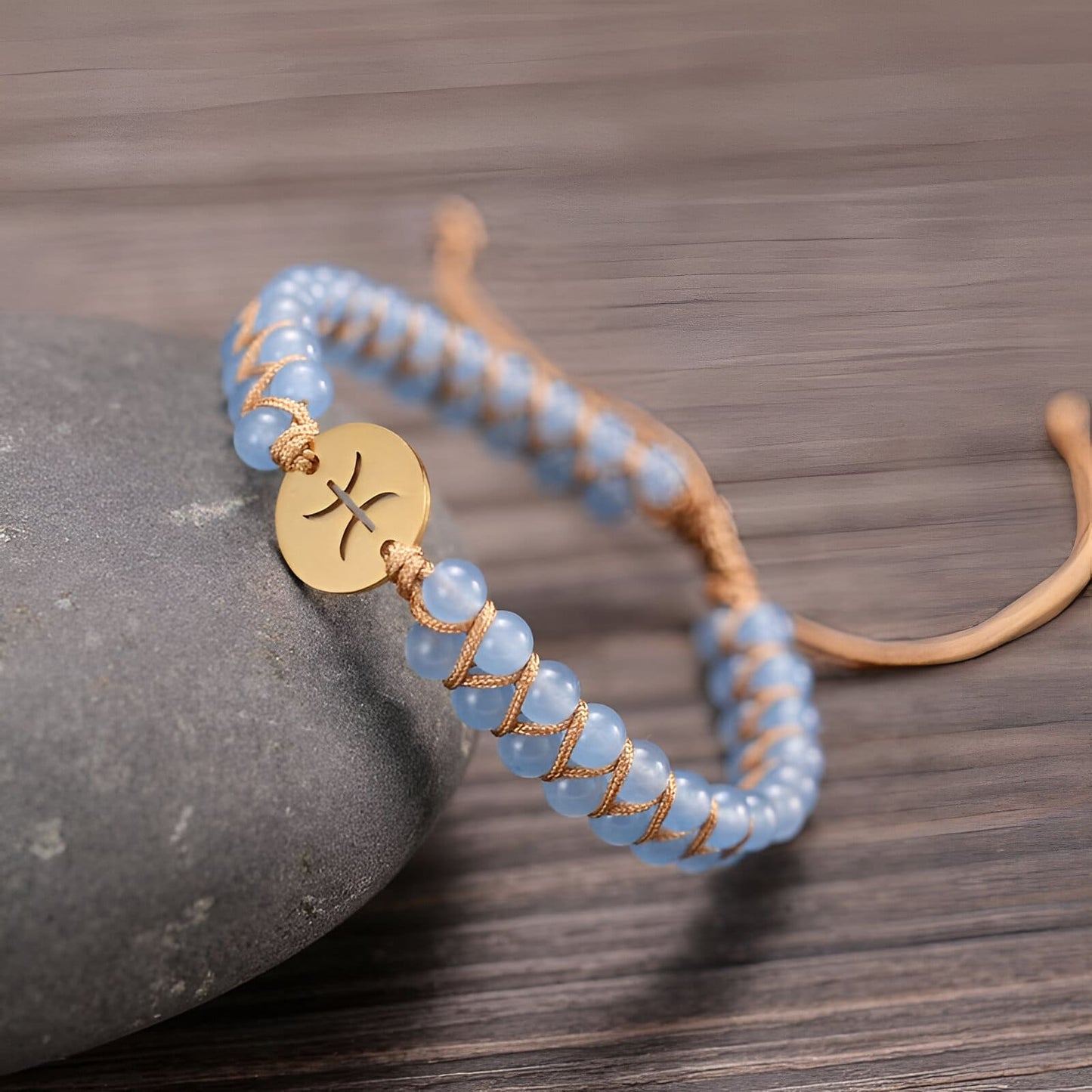 Astro-Armband “12 Sternzeichen“ aus Natursteinen