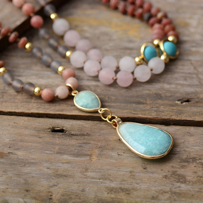Mala-Halskette „Pastellheilung“ für tiefe Regeneration