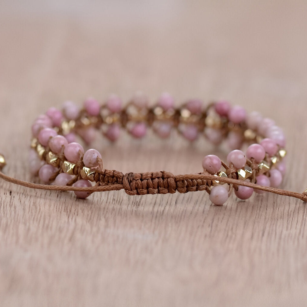 Armband “Herz-Energie“ aus Rhodonit