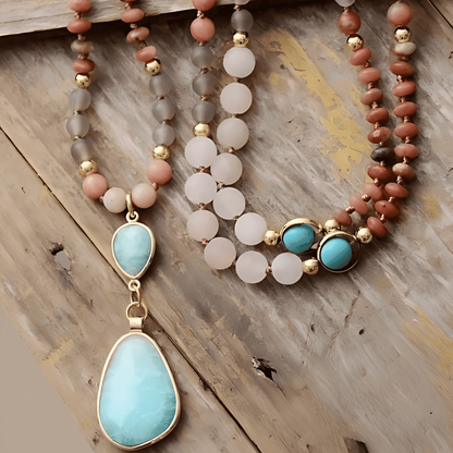 Mala-Halskette „Pastellheilung“ für tiefe Regeneration