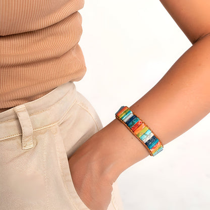 Manschettenarmband “Sieben Chakren“