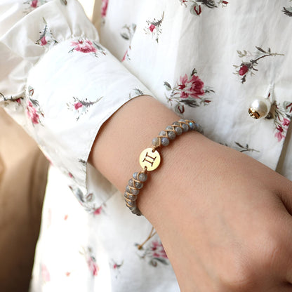 Astro-Armband “12 Sternzeichen“ aus Natursteinen