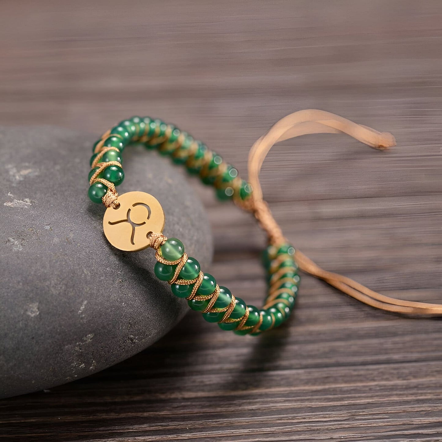 Astro-Armband “12 Sternzeichen“ aus Natursteinen