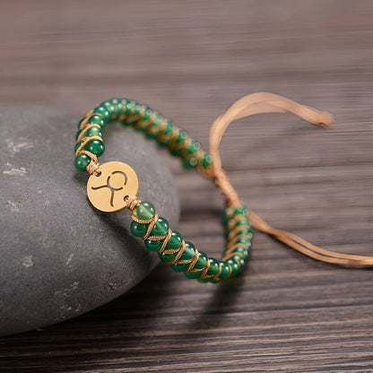 Astro-Armband “12 Sternzeichen“ aus Natursteinen