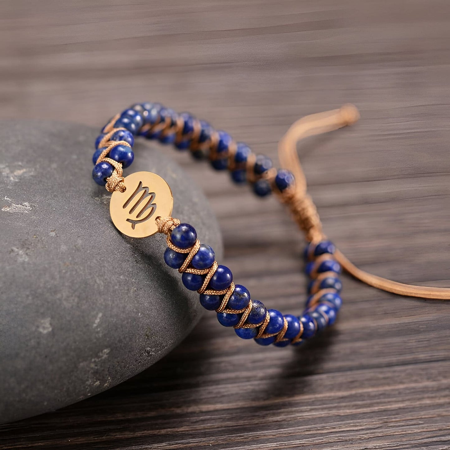 Astro-Armband “12 Sternzeichen“ aus Natursteinen