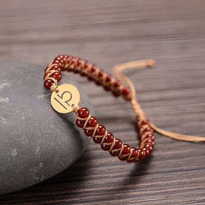 Astro-Armband “12 Sternzeichen“ aus Natursteinen