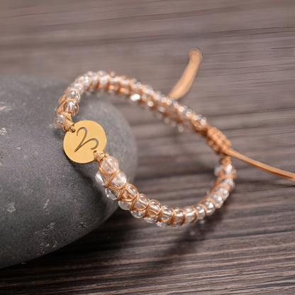 Astro-Armband “12 Sternzeichen“ aus Natursteinen