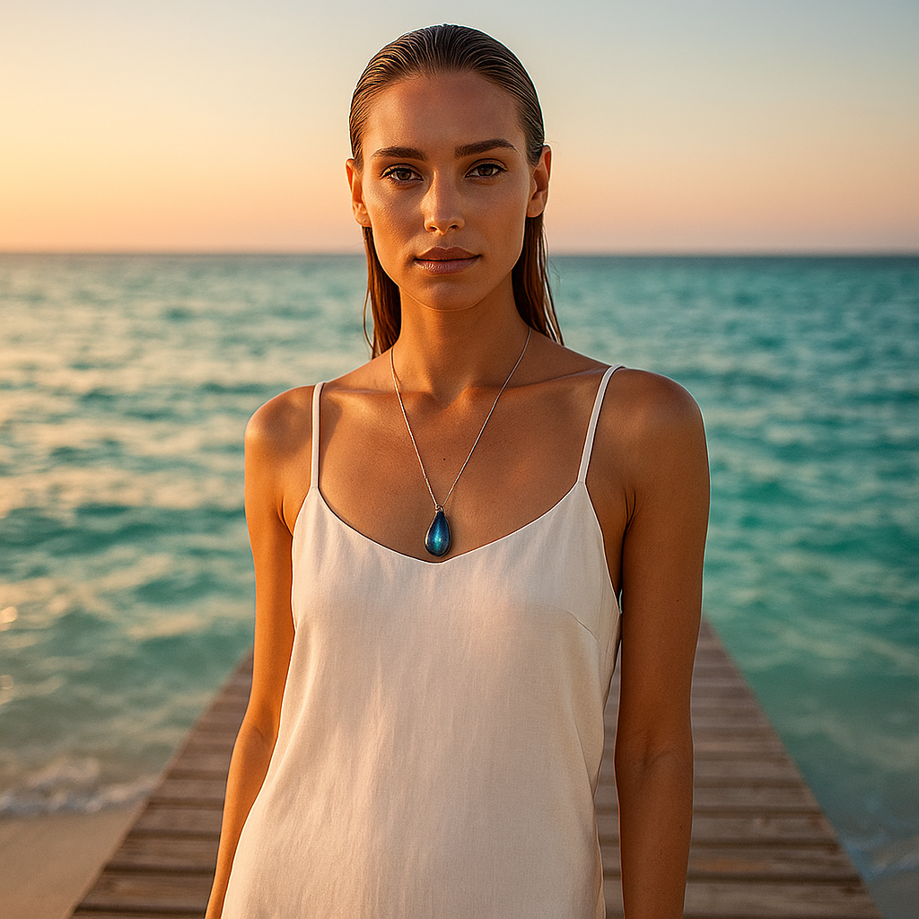 Halskette aus Labradorit