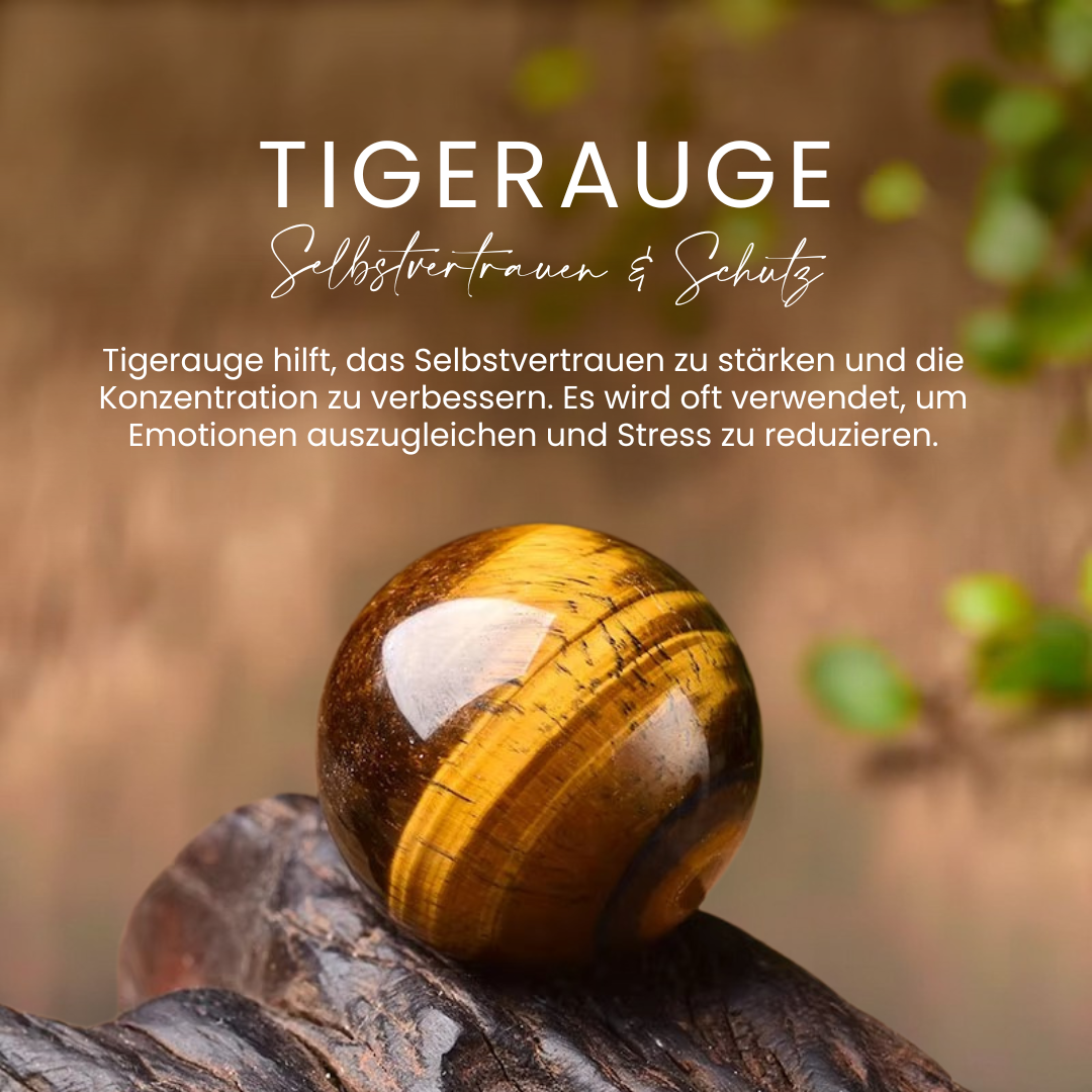 Armband "3-facher Schutz“ mit Tigerauge, Hämatit und Schwarzer Obsidian