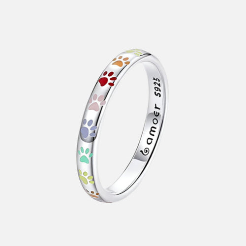 Pfotenprint im Silberband