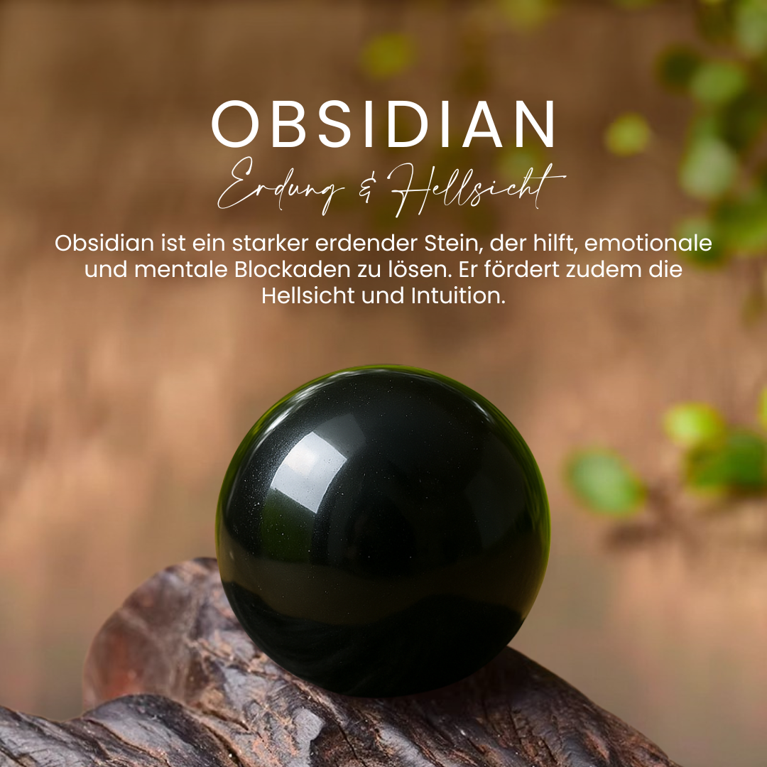 Armband "3-facher Schutz“ mit Tigerauge, Hämatit und Schwarzer Obsidian