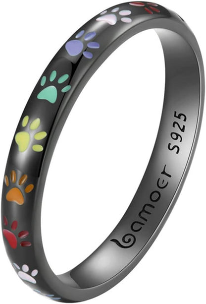 Pfotenprint im Silberband