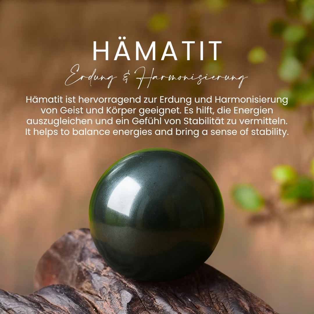 Armband "3-facher Schutz“ mit Tigerauge, Hämatit und Schwarzer Obsidian