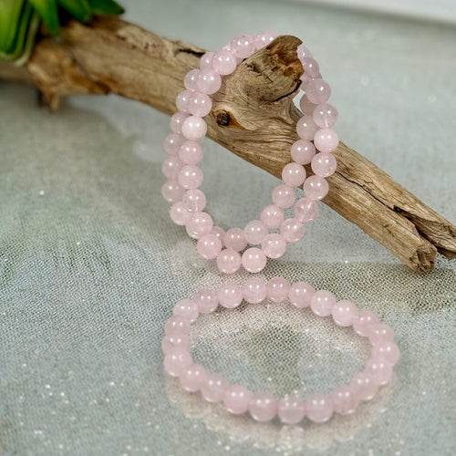 Liebes-Armband aus Rosenquarz