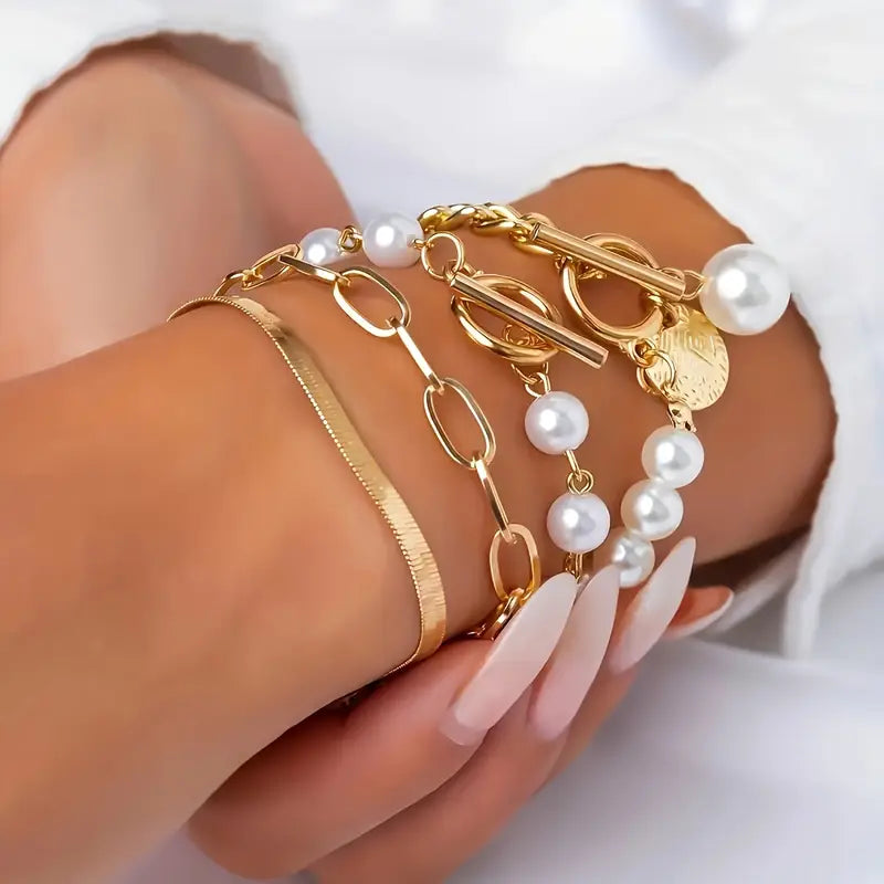 Magdalene | Armband-Set | Gold