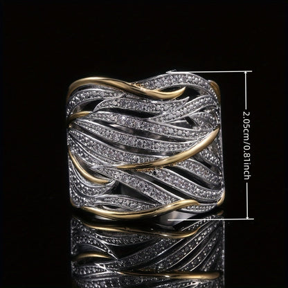 Eleganter mehrlagiger gedrehter Ring