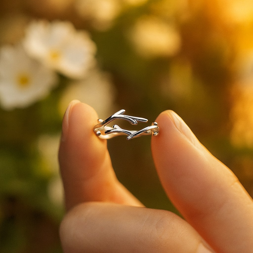 Flexibler Silber Ring