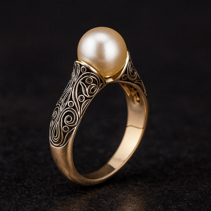 RING LEUCHTENDE MORGENPERLE