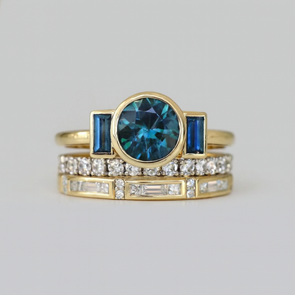 SMARAGDGRÜNER GLASRING