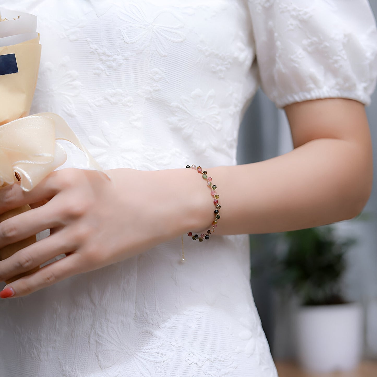 Elegantes Armband mit Multicolor-Turmalin