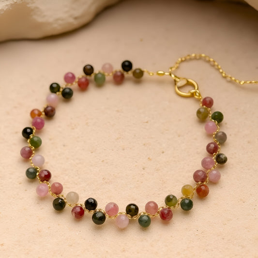 Elegantes Armband mit Multicolor-Turmalin