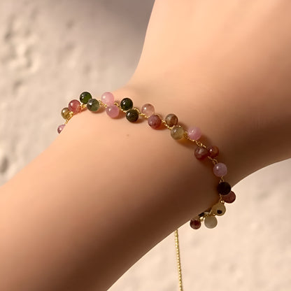 Elegantes Armband mit Multicolor-Turmalin