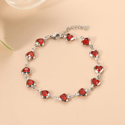 Beatrice | Armband | Rubin | Weißgold