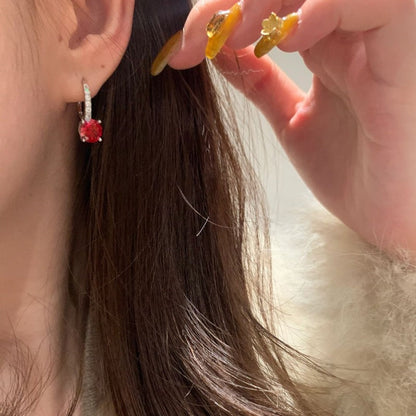 Annika | Ohrringe | Rubin