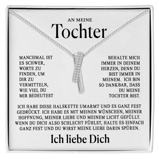 An meine Tochter–Zeitlose Love-Knot-Halskette für besondere Anlässe