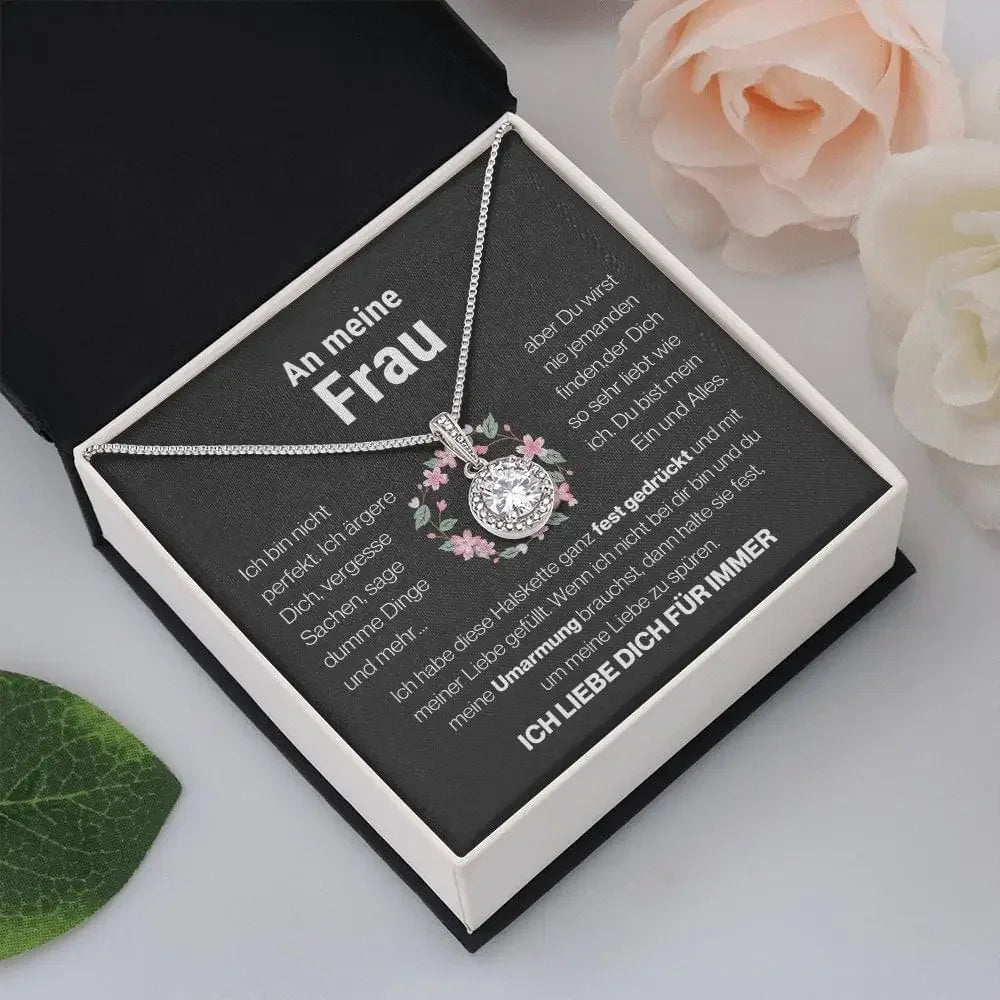 Für meine Frau–Rundkristall-Halskette