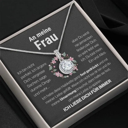 Für meine Frau–Rundkristall-Halskette